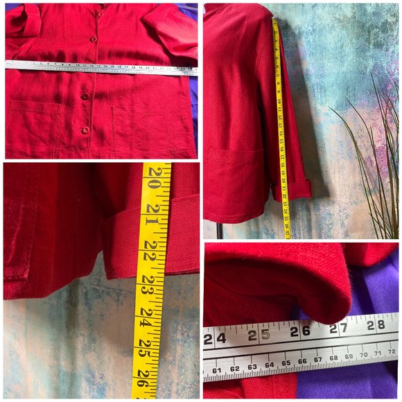 📌Liz Claiborne Elegant Linen Blazer - Jacket - Picture 4 of 8